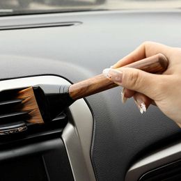 Nouveau nouveau nettoyage de brosse de nettoyage en bois outils de poignée de voiture
