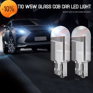 Nouveau nouveau COB Led W5W T10 verre pur ampoule de voiture 6000K blanc Auto Automobiles plaque d'immatriculation lampe dôme lumière lecture DRL Style 12V