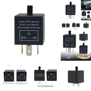 Nuevo Nueva llamativa relé intermitente ajustable LED electrónico para luz intermitente Cf13 12V interruptor para motocicleta y coche Universal