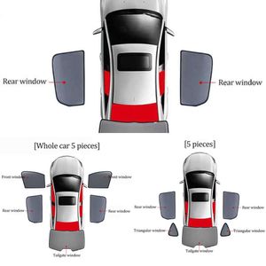 Nouveau nouveau pour le siège Ateca 2016-2022 Magnétique Car Sunshade Shield Ballieuse Frame Mesh Crimper de la fenêtre latérale arrière Visor de la nuance