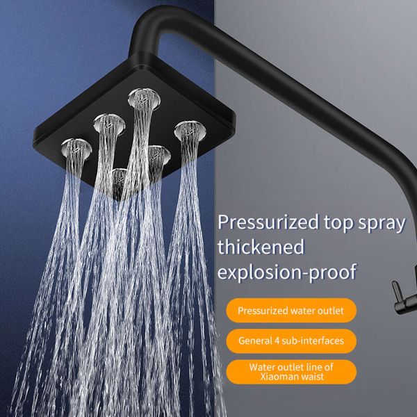 Nouveau Nouveau haute pression Mini douche de pluie débit d'eau magique pomme de pluie économie d'eau douche accessoires de salle de bain pomme de douche