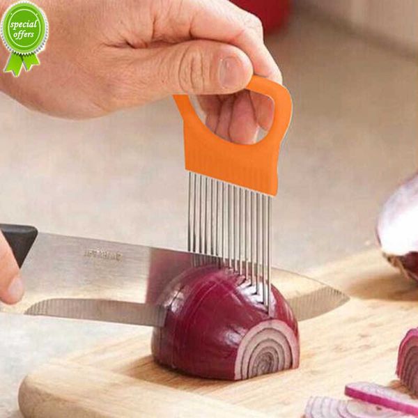 Nouveau nouveau Gadgets de cuisine trancheuse d'oignon tomate légumes fourchette sûre légumes tranchage outils de coupe articles ménagers cuisine