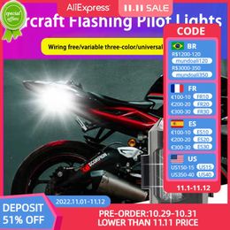 Nieuwe nieuwe LED Anti-Collision Warning Light RC Drone Flash LED Positie Licht Motorfiets Draai Signaalindicator 7 kleuren Strobe Light