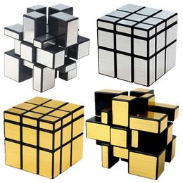 Nieuwe Nieuwe Magische Spiegel Kubus 3x3x3 Goud Zilver Professionele Speed Cubes Puzzels Professioneel Educatief Speelgoed voor Kinderen Volwassenen Geschenken