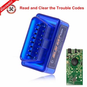 Nieuwe Nieuwe Mini ELM327 Bluetooth V2.1 OBD2 Auto Diagnostische Scanner ELM 327 Bluetooth Voor Android/Symbian Voor OBDII protocollen 3 Kleuren