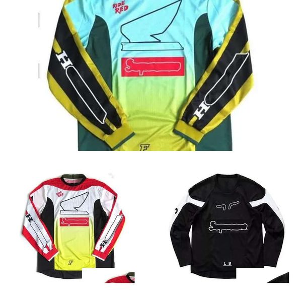 Nouveau nouvel vêtements de moto en downhill jersey à manches longues en polyester de motocross