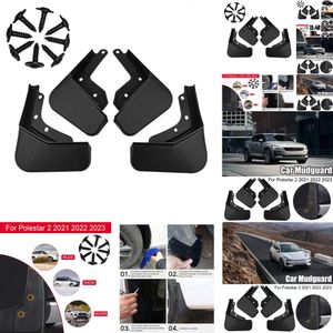 Nieuwe Nieuwe Nieuwe Spatlappen Spatlappen Splash Guards Spatborden Voor Achter Spatbord Protector Voor Polestar 2 2021 2022 2023 Auto Accessoires m6l3