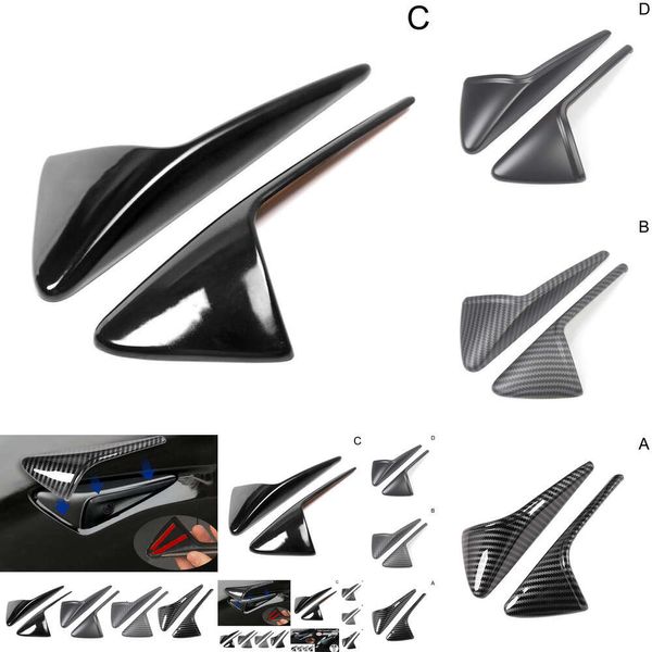 Nouveau Nouveau Protection de caméra latérale pour Tesla nouveau modèle 3 + Highland 2024 clignotant revêtement d'habillage aile garde-boue autocollant accessoire de voiture