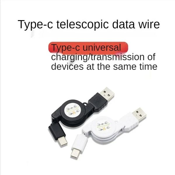 Nouveau nouveau câble de chargeur rétractable USB 3.1 Portable Type-C vers USB