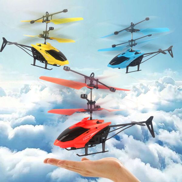 Nuevo Nuevo Control remoto Drone helicóptero RC juguete avión inducción flotando USB Control de carga Drone chico avión juguetes juguete de vuelo interior