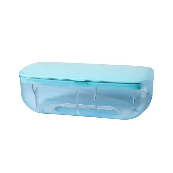 Nuevo molde de silicona para hielo y caja de almacenamiento 2 en 1, bandeja para hacer cubitos de hielo, conjunto de caja de molde, fabricante, accesorios de cocina, aparatos, herramientas para el hogar