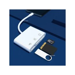 Nieuwe nieuwe Type-C Micro-adapter TF CF SD Memory Card Reader Writer Compact Flash USB-C voor iPad Pro Huawei voor MacBook USB Type C Adapter1.voor MacBook USB-C-adapter