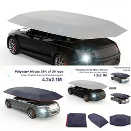 Nieuwe nieuwe universele geïsoleerde auto luifel waterdichte UV-Proof outdoor voertuig Carport Sunshade Tarpaulin Shed Hood