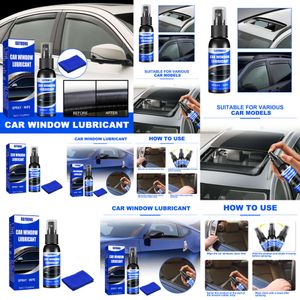 Nueva nueva actualización de 60 ml de ventana de automóvil lubricante Dirección de goma Raya Anti-Rust Elimina el lubricante de ruido Lubricante Mantenimiento Accesorios automáticos
