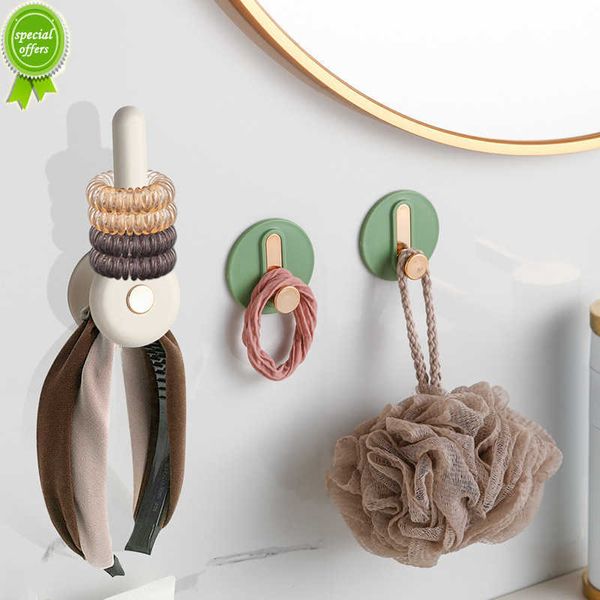 Nouvel Organisateur mural Hook Crochet serviette de robe étagère Punch Punch Free Cuisine Pan Rangement de rangement Porte-clés Multipurpese Key Bag Organizer Stand