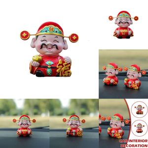 Nieuwjaar CAI Shen Standbeeld Beeldje Hars Rijkdom God Van Fortuin Dashboard Ornament Auto-interieur Creatieve Decoratie