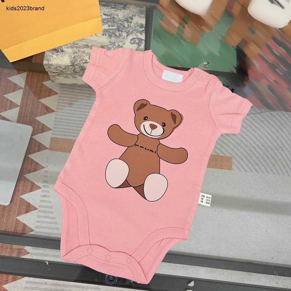 Nouvelles combinaisons pour nouveau-nés, motif ours brun, body en coton pour bébé, taille 59-90, vêtements de styliste pour bébé rampant, 24fév20