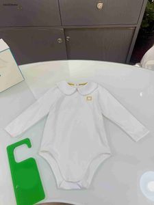Nieuwe pasgeboren jumpsuits Geborduurd logo baby bodysuit Maat 80-120 kids designer kleding Pop kraag ontwerp baby onesie 24Feb20
