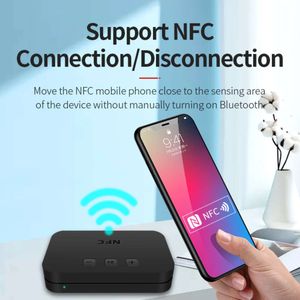 Nieuwe NFC Audio 3,5 mm AUX autoluidsprekerontvanger RCA Bluetooth-adapter