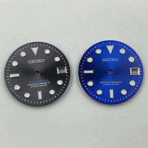 Nuevo NH35 dial modificado yate dial verde brillo yate reloj de buceo accesorio de reloj literal 28,5 mmN