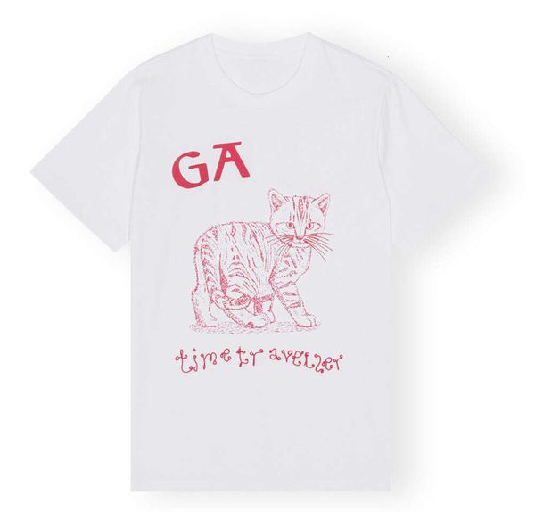 Nicho diseñador de diseñador de diseñador Camiseta Ganin de algodón simple Camas de manga corta Slim Classic Hot Letting Señel Summer Women Casual Versátil Versátiles Tendencia de la camiseta