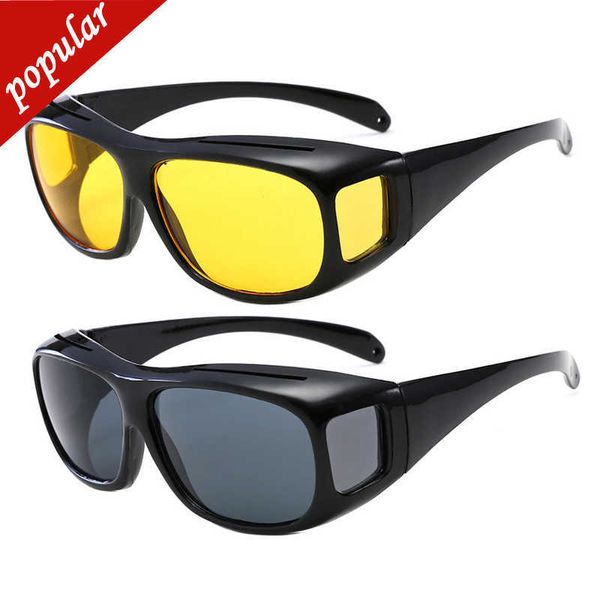 Nouveaux pilotes de Vision nocturne lunettes accessoire intérieur engrenages de protection lunettes de soleil lunettes de Vision nocturne lunettes de conduite de voiture Anti-éblouissement