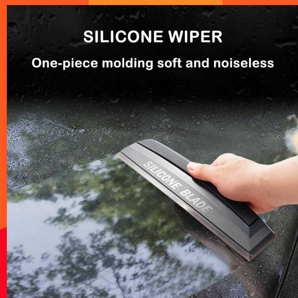 Nuevo escurridor de silicona suave Flexible antiarañazos, herramientas de revestimiento para coche, limpiaparabrisas de ventana de agua, secado, limpieza, raspado, rascador de película