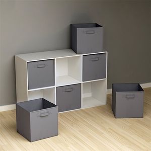 Nouveau tissu non tissé armoire pliante boîte de rangement jouets organisateur vêtements bac de rangement pour sous-vêtements soutien-gorge chaussettes avec poignée poitrine 210315