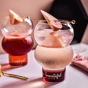 Nieuwe Noordse stijl Bar Cocktail Ball Glass Spherisch Dessert Huis Sweetmeats Tumbler Smoothies Ice Cream Cup Leben Milk Shake Mok