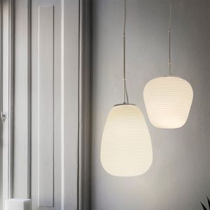 Новый скандинавский белый стеклянный подвесной светильник-кокон с завитками для кухни, обеденного стола, кабинета E27, домашний декор, светодиодный подвесной светильник