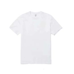 Nouveau T-shirt nord-américain d'été Couple marque de mode pur coton ample et polyvalent col rond brodé manches courtes populaire