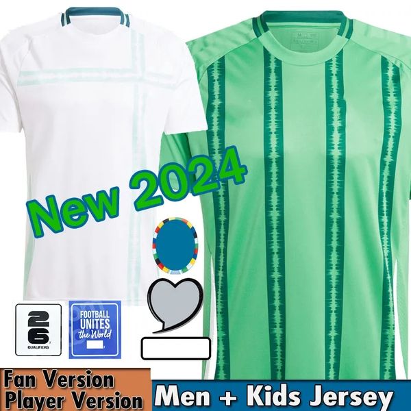 NUEVA Irlanda del Norte 2024 Eurocero Euroccer Jerseys Equipo Nacional 24 25 Camisa de fútbol Kit para niños Set Home Green Away White Men's Uniform Charles Thompson McNair