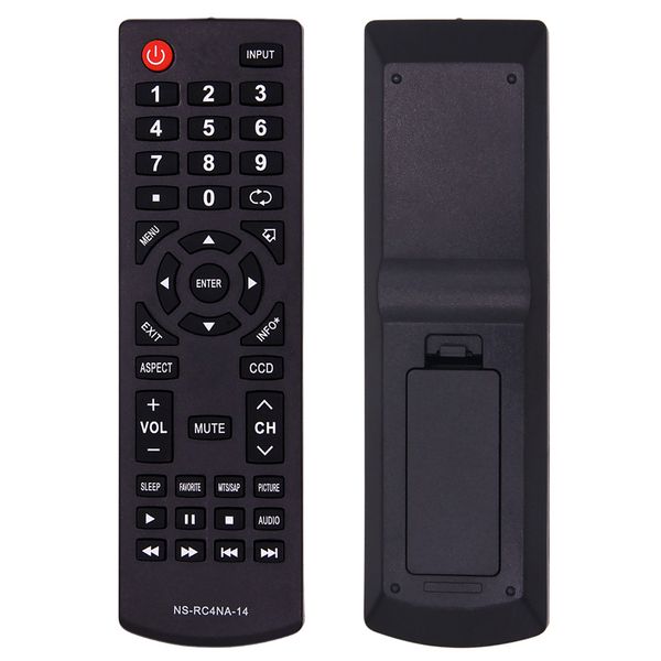 Télécommande de remplacement NS-RC4NA-14 compatible avec Insignia TV NS-28ED200NA14 NS-50D400NA14 NS-19ED200NA14 NS-55E4400A14 NS-58E4400A14 NS-24E400NA14