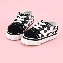 Nieuwe OB11 Doll Black Canvas Skate Shoes met Shloace Doll Accessories Cute For Penny, YMY, Obitsu 11, Molly, GSC, 1/12 BJD Doll