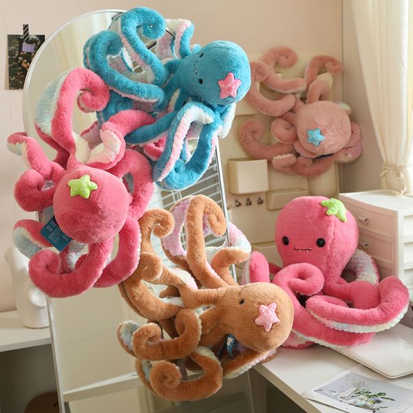 Nouveau jouet en peluche poulpe, cadeau de Couple Parent-enfant avec ventouses, poupée tentacule mignonne et surdimensionnée 50cm