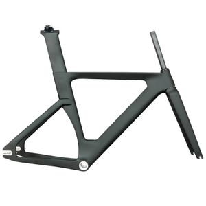Toray fibre de carbone T800 cadre de piste cadres de route cadre de vélo à engrenages fixe avec fourche tige de selle cadre de vélo TR013