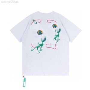 Nieuw uit Heren T-shirts Designer Luxe offs wit Klassiek T-shirt Arrow Graffiti Sweatshirt en damesmode coupl Tee Meerdere stijlen Hip Hop Tees c1 97O7