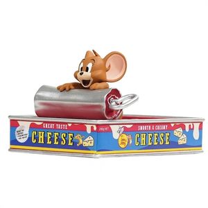 Nieuwe off-the-shelf soapstudio Cat en muis desktoppartner Jerry Mouse Jerry Paper Clip Box Handmade ornamenten 7,6 cm