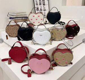 Nouveau vieux fleur amour boîte femmes sac concepteur classique Logo il sac mignon coeur rayure sac à bandoulière portefeuilles pochette 14 couleurs