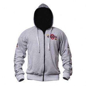 OLYMPIA Hommes Gyms Sweats à capuche Gyms Fitn Bodybuilding Sweat-shirt Pull Sportswear Homme Entraînement Veste à capuche Vêtements c62l #