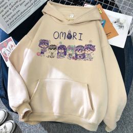 Nieuwe Omori Hoodies Anime Game Kawaii Print Streetwear Mannen Vrouwen Mode Oversized Sweatshirts Hoodie Harajuku Trainingspakken