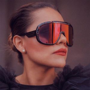 Een stuk gepolariseerde zonnebril Grote frame Unisex Design Cool Street Glazen Mannen en Vrouwen Goggles Stijl Windbewijs Eyewear