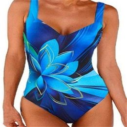 Nuevo traje de baño de una pieza, suspender conservador impreso para mujeres, traje de baño de fotos de playa delgado