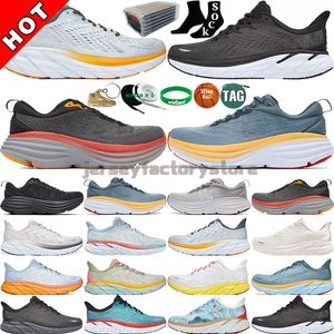 Nouveau ONE Chaussures de course Hommes Femmes Bondi Clifton 8 Carbon x2 Chaussure de sport Absorbant les chocs Route Route Escalade Hommes Femmes Respirant Baskets de course en plein air EUR 36-45