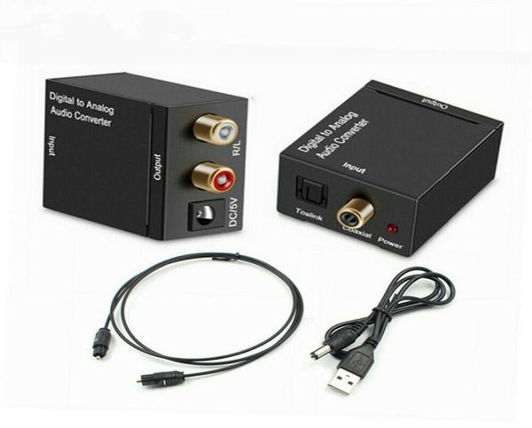 Nouvelle fibre optique coaxiale SPDIF Digital To Analog Audio Converter Stéréo Adapter9678423