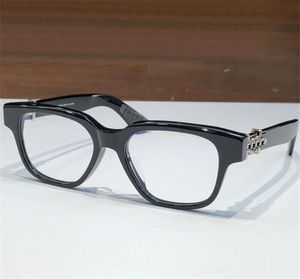 Nieuwe optische bril VAGILLIONAIRE II designbrillen vierkant frame vintage punkstijl heldere lens topkwaliteit met transparante brillenkoker