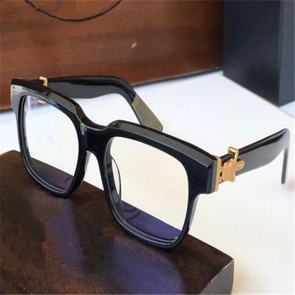 Nuevas gafas ópticas VAGILLIONAIRE Diseño gafas con montura cuadrada grande estilo punk lentes transparentes de alta calidad con estuche transparente eyegla214q