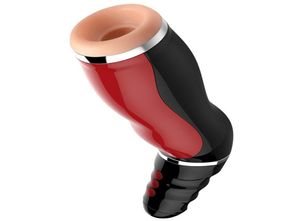 Nieuwe Orale Zuigt Kunstkut Deep Throat Clip Zuig Sex Machine Geïnduceerde Trillingen Sex Kreunen Intieme Goederen Speeltjes Voor mannen Y11883690