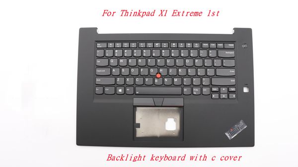 Nouveau/Orig ordinateur portable clavier rétro-éclairé américain pour Lenovo Thinkpad X1 Extreme 1st Gen avec couvercle c 01YU757 01YU756 SN20R58841 SR20R58769