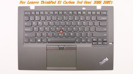 Nieuwe/Orig Laptop US Engels Verlicht Toetsenbord Met Palmsteun Hoofdletters touchpad voor Lenovo ThinkPad X1 Carbon 3rd Gen 00HN945 00HT300